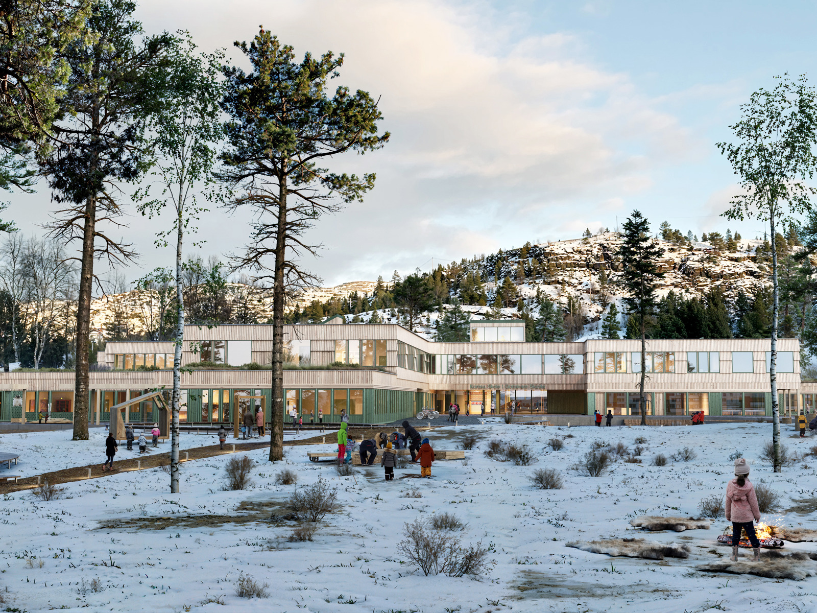komsa skole holar og LARK landskapsarkitekter