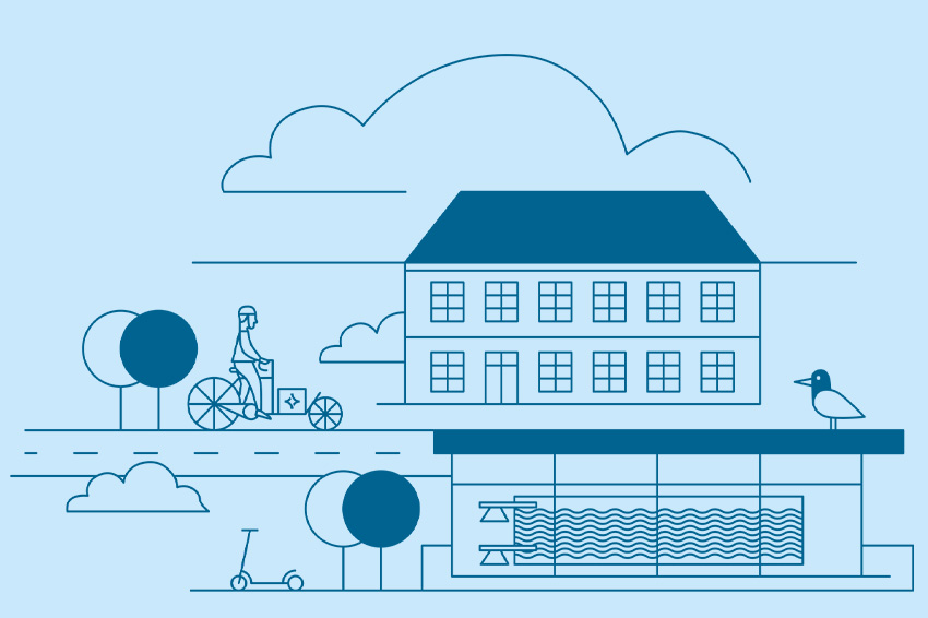 En illustration som är kopplad till Bravidas erbjudande inom service och installation