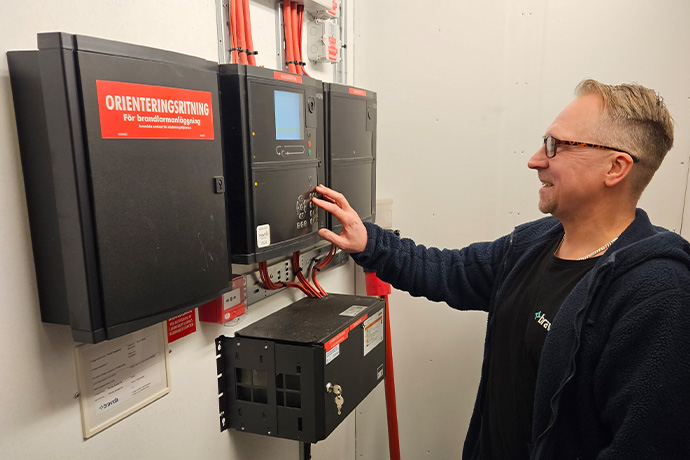 En tekniker hos Bravida Östersund