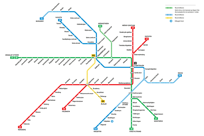 Bild på tunnelbanekarta